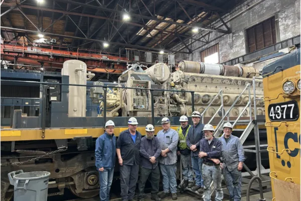 Waterville rail repair shop