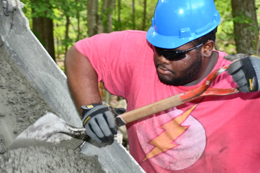 Pouring Concrete