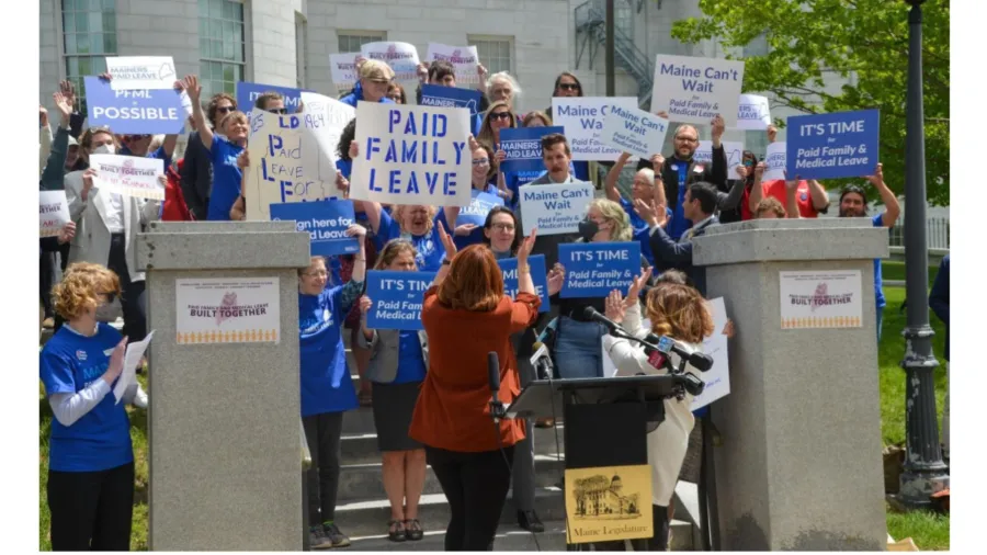 Paid leave rally