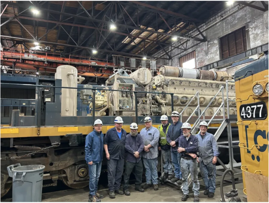 Waterville rail repair shop